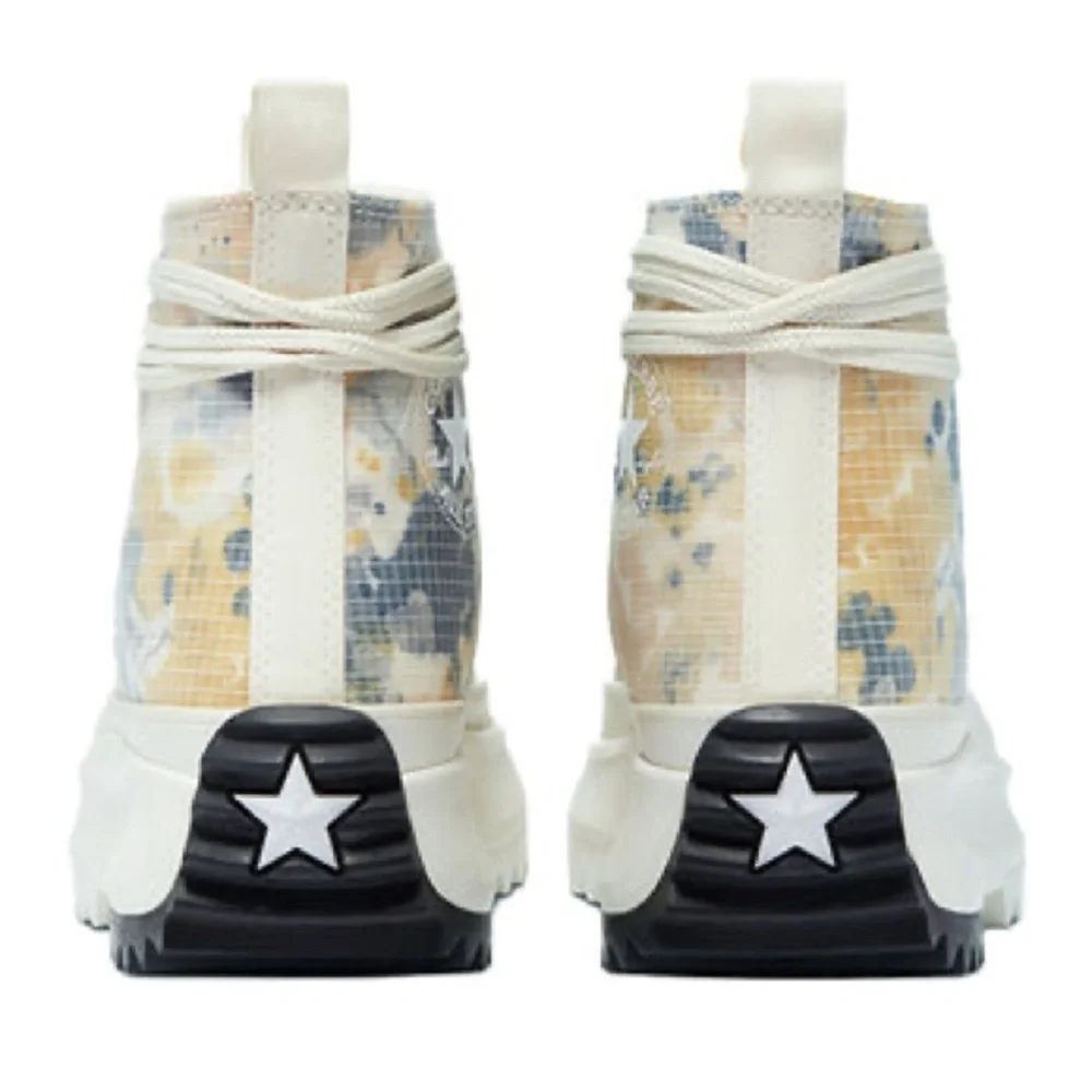 New Converse Women's Run Star Hike High Top Platform Egret/White/Black - Picture 3 of 9